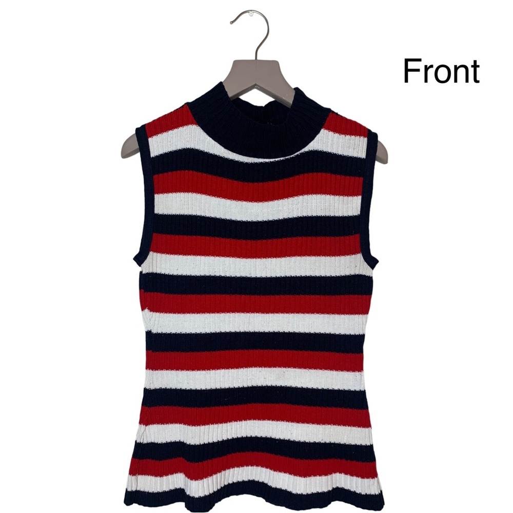 Woman’s Medium red, white & blue FADED GLORY AUTHENTIC spring & fall sweater